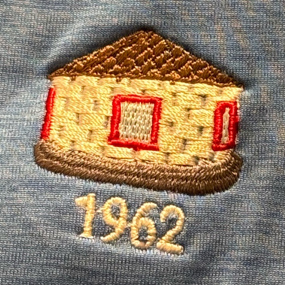 Monterey Club Blue Moisture Wicking Golf Swing Shirt Large - Picture 4 of 10